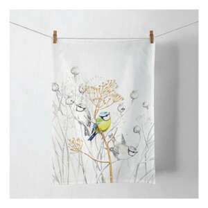 Sweet Little Bird konyharuha konyharuhátórla, kék madarakkal a gágon, 50x70cm, 100% pamut - Ambiente