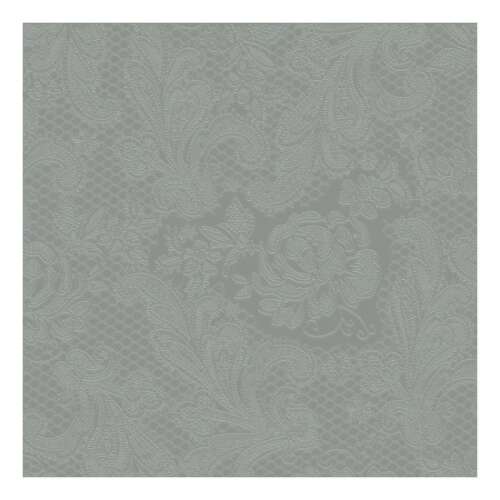 Lace szürke ombre dombornyomott papírszalvéta 33x33cm, 15db-os