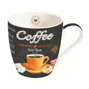 It's Coffee Time Orange 350ml porcelán bögre kávé mintával - Nonbrand Bögre