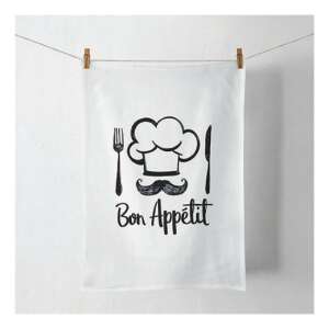 Chef White konyharuha konyharuhátóló Bon Appetit felirattal és szakács sapkás mintával - Ambiente