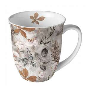 AMB Cotton porcelánbögre virágmintával, 0,4L - Ambiente