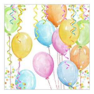 PPD.C133002335 Baloon Party papírszalvéta 33x33cm,20db-os 80618232 - Szalvéta