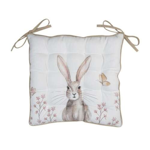 CLEEF Rustic Nyuszi Székpárna - 40x40cm Pamut