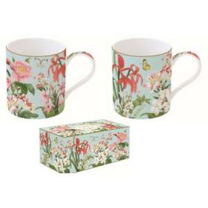 Botanic Garden porcelán bögre szett, 2 db virágos bögre, 350ml-es - Nonbrand Bögre