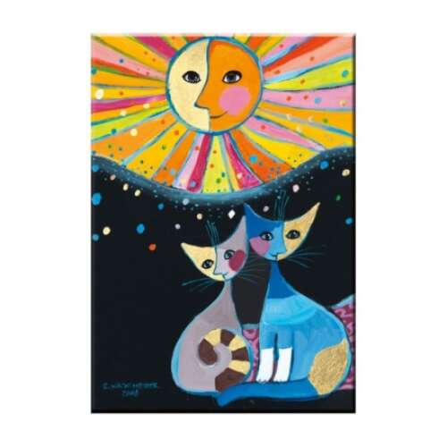 Rosina Wachtmeister Macska Hűtőmágnes - 8x5,4cm