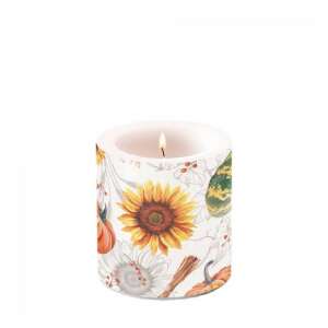 Tök és napraforgó illatú gyertya, 8x7,5cm - Ambiente