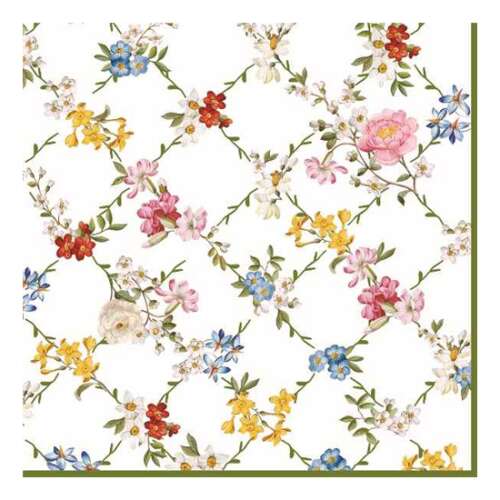 R2S Garden Dreams Papírszalvéta - Virágos - 33x33cm - 20 db