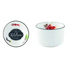 Kitchen Basics 9 cm-es porcelántálka Kitchen Basics mintával - Tál