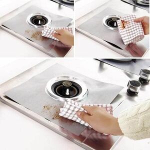 Čistenie krytu horáka sporáka, ľahko čistiteľný chránič varnej dosky - Kuchynské pomôcky