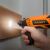 Handy Multitool with LED light drilling wood