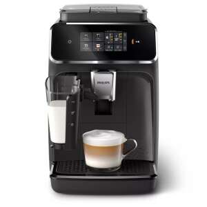 Automatický kávovar Philips EP2334/10 LatteGo, čierna a sivá, s pohárom cappuccina