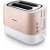 Philips Viva Collection HD2638/11 toastovač, ružové zlato a biela, 2 plátky, 950W
