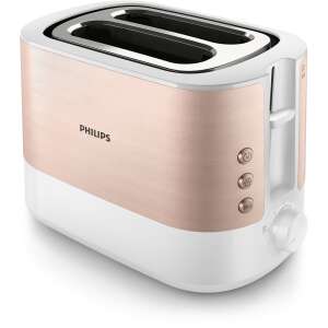 Philips Viva Collection HD2638/11 Toaster, Roségold und Weiß, 2 Scheiben, 950W - Toaster und Standmixer