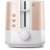 Toster Philips Viva Collection HD2638/11, różowe złoto i biały, 2 kromki, 950W
