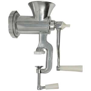 Floria manual meat grinder, ZLN2553 model, silver, with clamp, for grinding meat, vegetables, and other foods - Meat Grinder