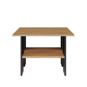 Shannan MIX Dohányzóasztal - Tölgy/Fekete - 60x60 cm