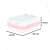 Pink cat design portable mini Bluetooth thermal printer, side view with dimensions