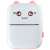 Pink cat design portable mini Bluetooth thermal printer, front view