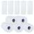 5 pack of thermal paper rolls for mini printer, 5.7cm x 4.5m, white