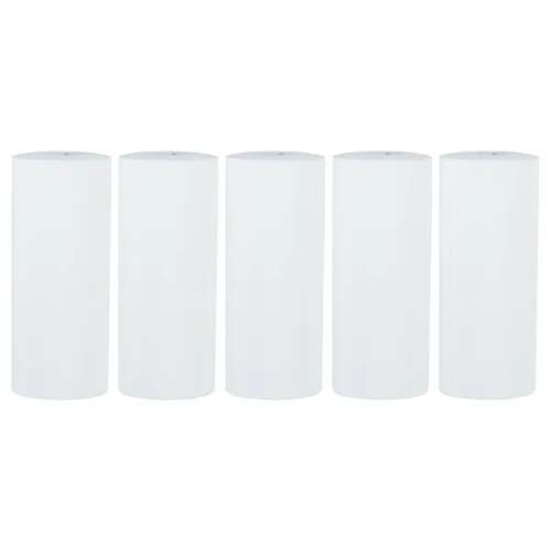 5er Pack Thermopapierrollen für Mini-Drucker, 5,7 cm x 4,5 m, weiß