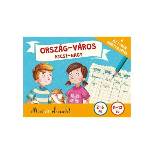 Ország-város Kicsi-Nagy kártyajáték, szórakoztató és tanulságos játék gyerekeknek és felnőtteknek
