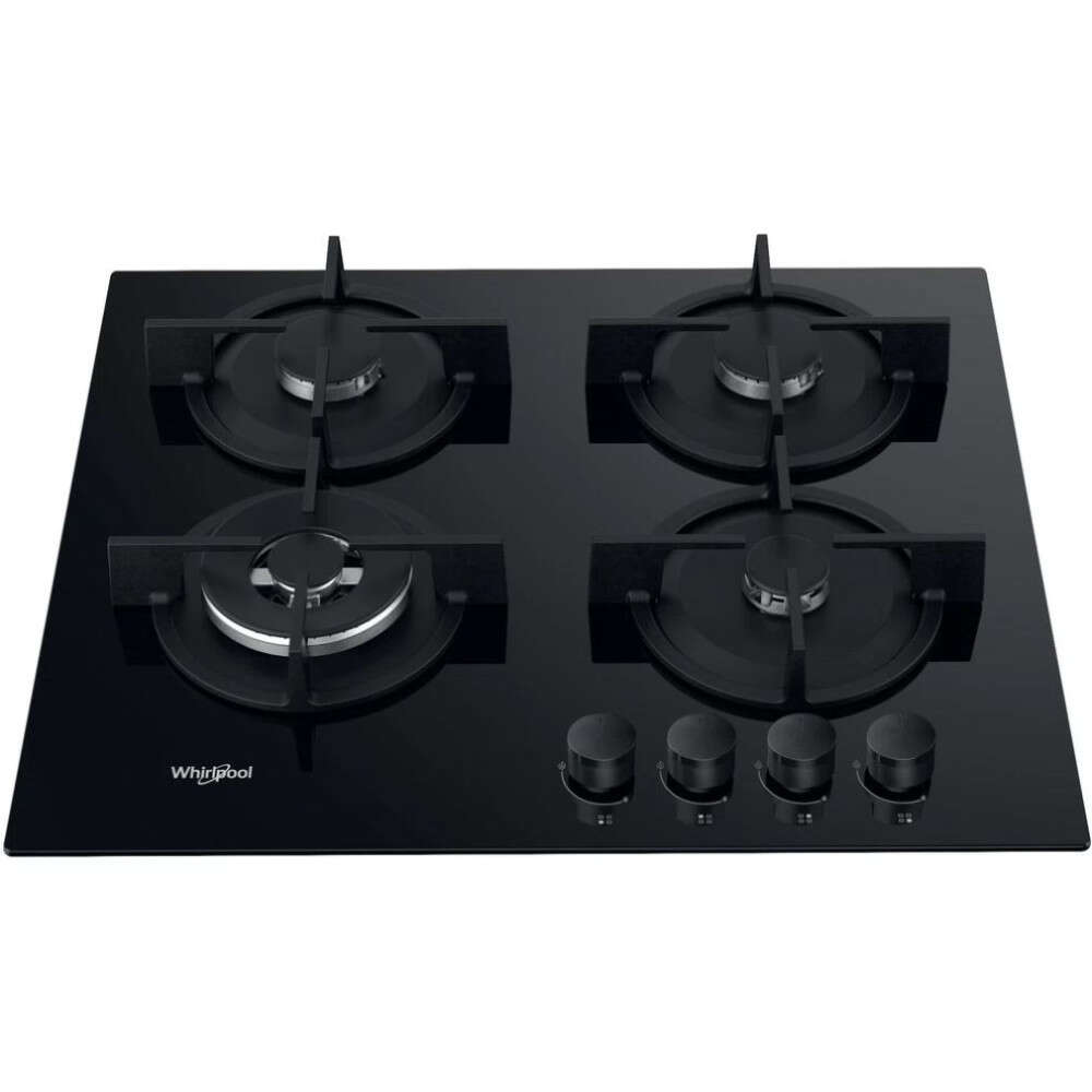 Whirlpool GOR 625/NB1 Beépíthető gáz főzőlap, 59 cm, 4 főzőzóna, Fekete