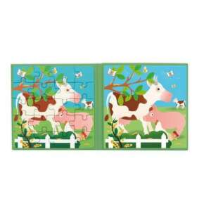 Nyitott Scratch Farm mágneses puzzle könyv, két farm állatos kirakóval - Puzzle
