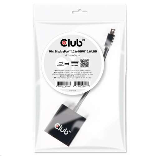 CLUB3D Mini DisplayPort - HDMI 2.0 UHD Adapter