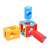 Hola Logic Cube, цветна образователна играчка за бебета, показваща всички части
