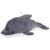 Graues Plüsch Delfin Kissen - 37 cm, weiches Spielzeug