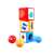Colorful Tárolás és rendezés játék stacking toy with cubes and balls