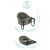 Fillikid Flexi foldable table high chair with dimensions