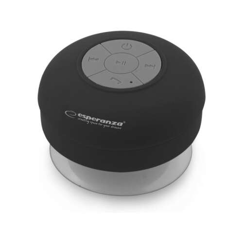 Esperanza EP124K Sprinkle vízálló Bluetooth hangszóró fekete színben