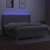 vidaXL világosszürke szövet rugós és LED-es ágy matraccal 200x200 cm 80843074}
