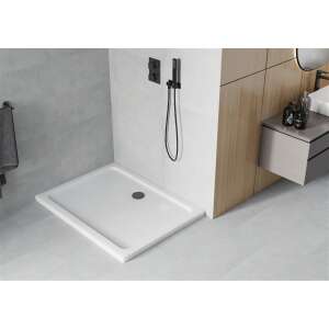 Mexen Slim Akril masszív zuhanytálca    110 x 100 cm, fehér + Ajándék szifon fekete - 40101011B Akril zuhanytálca 80930603 