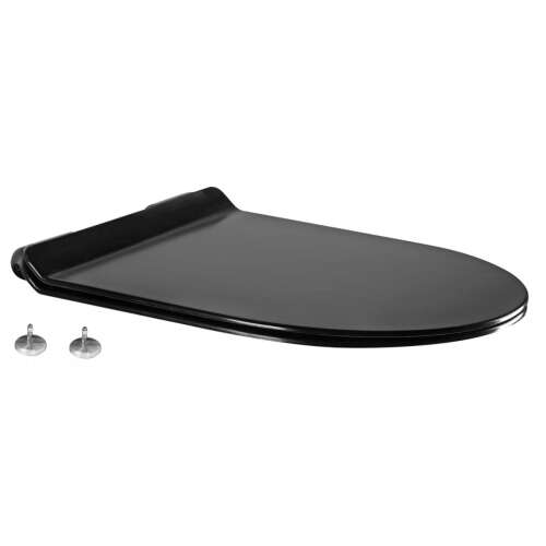 Mexen WC tető, lassú záródású, vékony, duroplast, fekete, 39010185 - WC ülőke