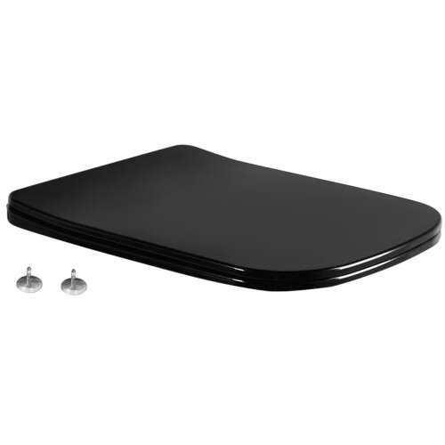 Mexen WC ülőke, fekete, lassú záródású, vékony, duroplast