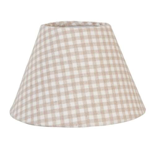 CLEEF Lámpabúra - Drapp Kockás - Textil - 23x15cm