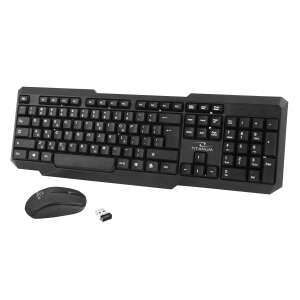 Esperanza Titanum TK108 wireless keyboard and mouse set, black - Computers and Accessory
