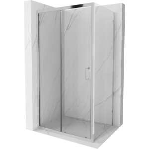 Mexen Apia Zuhanykabin Toló ajtóval    105 x 100 cm,  átlátszó üveg, króm - 840-105-100-01-0 Toló ajtós 91749054 