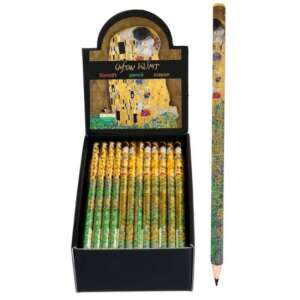 Klimt A csók ceruzák, 12 db-os doboz, fekete grafit, művészeti ceruzák, rajzceruzák, művész ceruzák - Irodaszer & Írószer