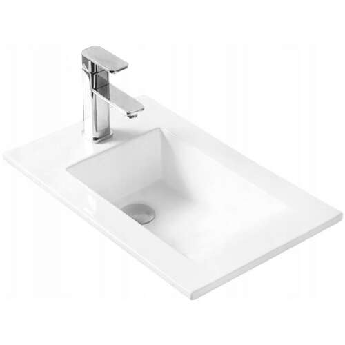 Mexen Alir beépíthető mosdó kagyló 34 x 55 cm, fehér - 25503400 Mosdó csaplyukal - Mosdókagyló