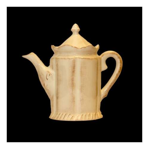 V.K.27-01 Romantik kerámia teáskanna, kézzel festett, 1 liter