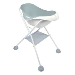 Béaba Camélé’O babakád állvány, fehér és szürke színben, tároló polccal - Beaba