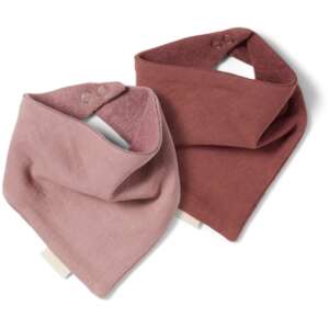 Nuuroo Acile Terry Nyálkendő, 2 darabos csomag, Mahagoni/Rózsa - Nyálkendő