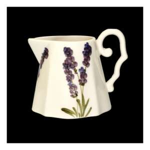Levendula mintás kerámia tejkiöntő, kézzel festett, 3dl - Konyha & Étkezés