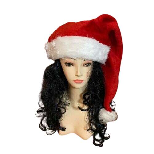 TÉLAPÓ Mikulás bársony sapka jelmez kiegészítő Karácsonyra és Mikulásra
