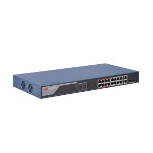 Switch Ethernet Gigabit Hikvision DS-3E1318P-EI cu 16 porturi cu PoE - Hikvision Switch-uri