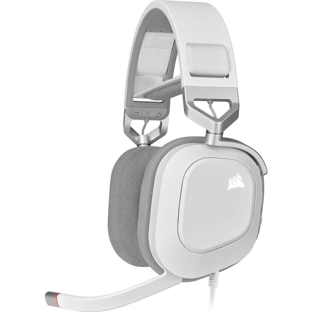 Corsair hs80 rgb usb 7.1 gaming headset, fehér