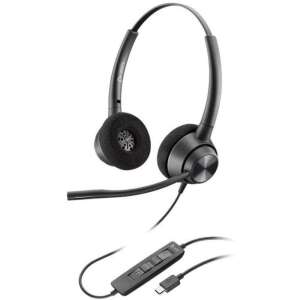 Poly EncorePro 320 USB-C sztereó headset irodai és call center használatra - Poly